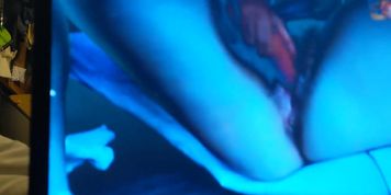 Cucumber Cumming!! Skype Sex Vid With German Gf In Germany! Rough Times!