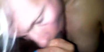 sexy amateur blonde german fraulein sucking bbc & swallowing cum