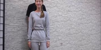 Change into Jail sweats and Shackles Ready for Transport