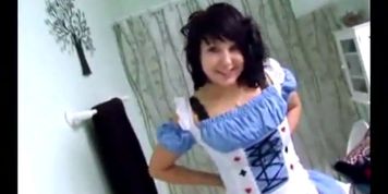 HOMEGROWNCREAMPIES - Alice In Wonderland Gets Pussy Creamed