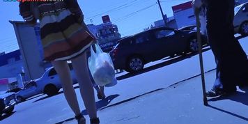 Hot Upskirts In The Street And Bus