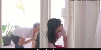 Stepmother Stuck In Window Fucked By Two Stepsons