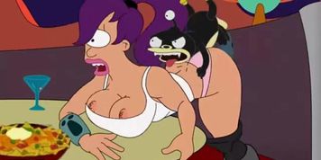 Futurama Leela gets fucked by Nibbler