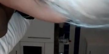 Slut sucks my dick and swallows my cum