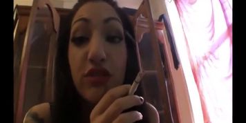 Smoking Marlboro Ashtray POV