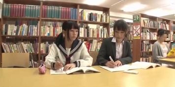 Asian  Seduces Teacher in Library