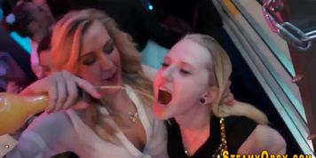Cfnm party teen sucks bbc