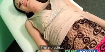 FAKE HOSPITAL - Young mum wanting to feel sexy has her ass tongued by the doctor