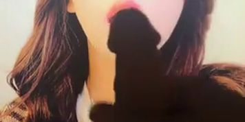 BLACKPINK Jisoo's mouth wide open for my cum