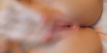 British teen slut masturbating fingering tight pink creamy pussy  (BritishAmateur)