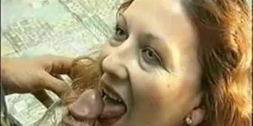 Old Redhead with saggy tits Anal