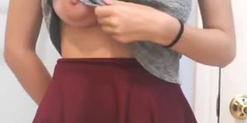 Somebody know who is She? Asian Big Tits Flashing
