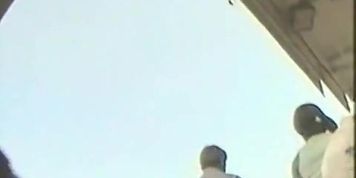 Sweet white ass in a short skirt gets recorded by a voyeur
