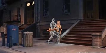 3d big tits blonde police being fucked rough on street