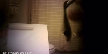 Sis Spycam Caught Pissing And Showering After Pool