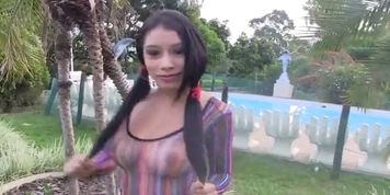 teen model Luciana dancing around (Beauty Dior, Lucia Javorcekova)