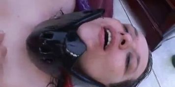 Idiot with strapon on head fucks some part3 - video 44