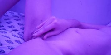 Horny teen self pleasures