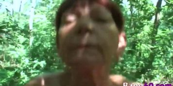 This hot mature slut likes walking in nature but only if fucking goes after (Amanda Logue, Sunny Day)