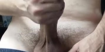 hung thick cock morning stroke and intense orgasm