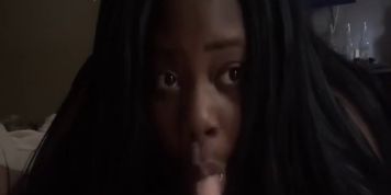 Black slut sucks cock after getting creampied by 3 random craigslist dudes