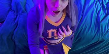 Cheerleader NekoJes Gets Fucked After Masturbating