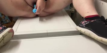 Amateur Bbw Fucked Rough In Washroom With Big Natural Tits And Vibrator Orgasm