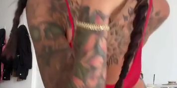teen with tattoo