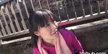 Busty Japanese girl takes on multiple men and has her pussy filled with cum