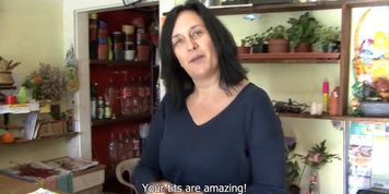 CZECHSTREETS - F-Sized Tits Mature Get Fucked in Flower Store