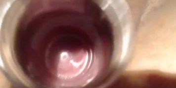 Big pee,fuck pussy and show inside,cervix show