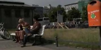 Bondage blonde anal fucked in public bus full of strangers