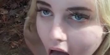 Amateur POV swallow