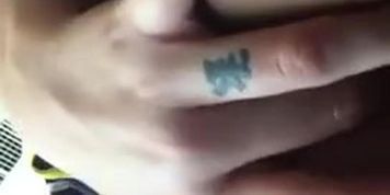 August Ames is playing with is pussy!!! RIP