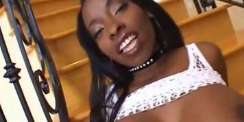 Busty ebony Vanessa likes fat cock in her ass (Vanessa Blue)