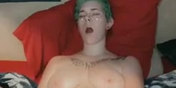 Horny slut fucks herself while moaning for Daddy&rsquo;s dick
