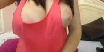 Huge boobs amateur cam girl with breast milk