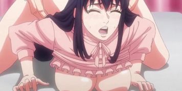 Shared bed threesome: Momoka and Kanade take turns sucking Ryotas cock before hard sex (Anime Girl)