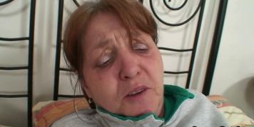 GRANNYBET - Granny takes it hard from behind