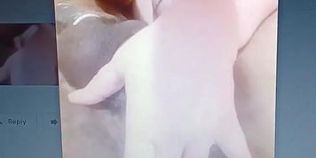 Horny hot beautiful and sexy white woman fingering Paul Matthew Deane's rectum with her middle finger without lube picture 1