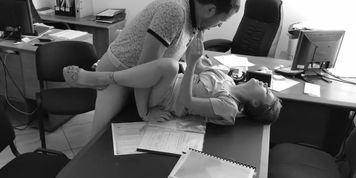 Boss fucks my wife at the office on hidden cam This secreta