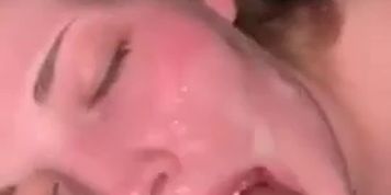 Facial on someone's wife.