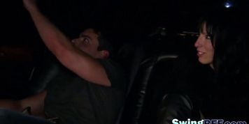 Swinger show with amateur couples experimenting