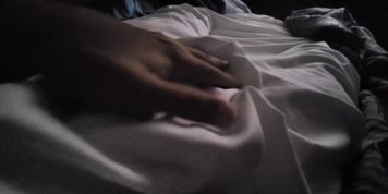 Late Night, Hard Dick Under The Sheets Wants To Cum.