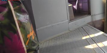 Hot thong of a sexy chick seen in free upskirt video