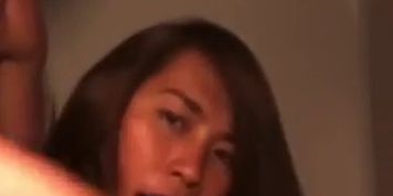 Hot Asian takes it from behind 