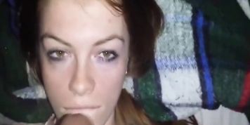 Teen with braces sucks a BBC