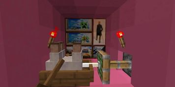 Sheep on redstone powered stick action while owner was watching / Minecraft
