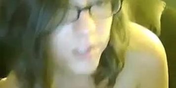 Horny Teen Wearing Glasses