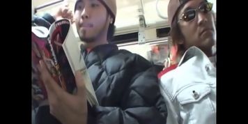 Japanese Guys Play On Bus